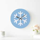 Snowflake kerstblauw grote klok (Huis)