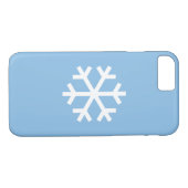 Snowflake kerstblauw iPhone 8/7 Hoesje (Achterkant (Horizontaal))