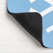 Snowflake kerstblauwe Muismat (Hoek)