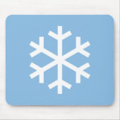 Snowflake kerstblauwe Muismat (Voorkant)