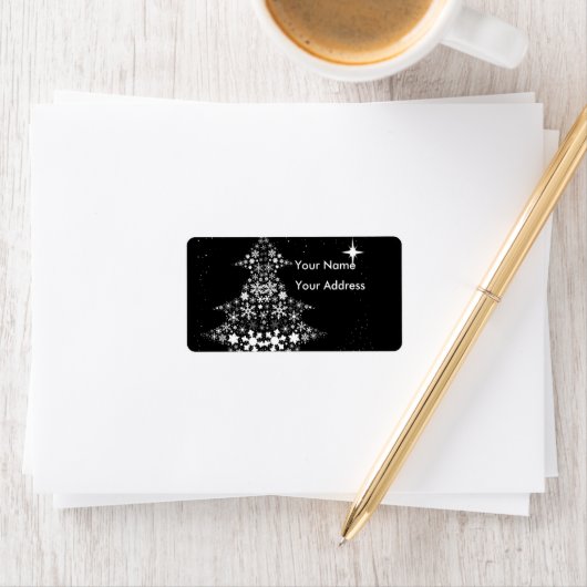 Snowflake kerstboom etiket (Insitu)