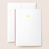Snowflake kerstboom Folie Holidkaart Folie Kaarten (Met envelop)