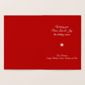 Snowflake kerstboom Folie Holidkaart Folie Kaarten (Binnen)