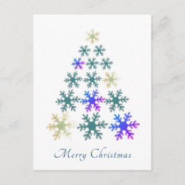 Snowflake kerstboom Merry Kerstfeestdag Feestdagenkaart