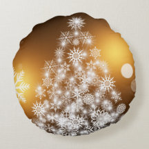 Snowflake kerstboom met gouden achtergrond