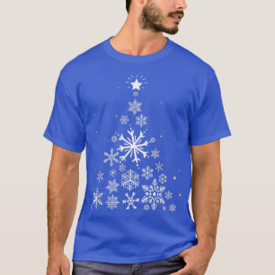 Snowflake kerstboom t-shirt