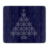 Snowflake kerstboomkapper snijplank (Voorkant)