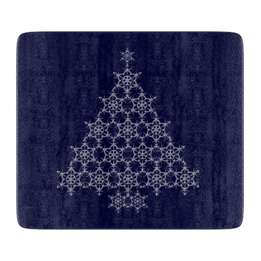 Snowflake kerstboomkapper snijplank (Voorkant)