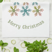 Snowflake kerstboomminimalistische feestdag theedoek (Gevouwen)