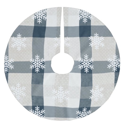 Snowflake kerstboomrok kerstboom rok (Voorkant)