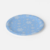 Snowflake kerstborden papieren bordje (Gekanteld)