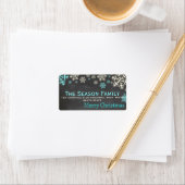 Snowflake-kerstbordetiket Etiket (Insitu)