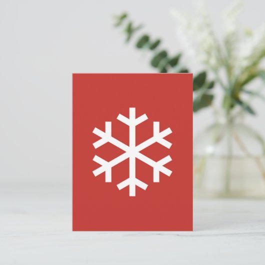 Snowflake-kerstBriefkaart Briefkaart (Staand voorkant)