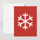 Snowflake-kerstBriefkaart Briefkaart (Voorkant / Achterkant)
