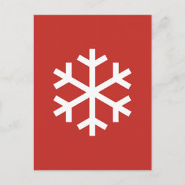 Snowflake-kerstBriefkaart Briefkaart