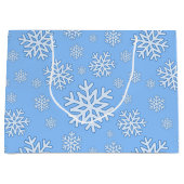 Snowflake kerstcadeau groot cadeauzakje (Voorkant)