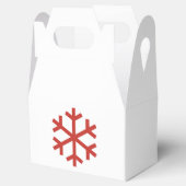 Snowflake kerstcadeaudoos bedankdoosjes (Geopend)