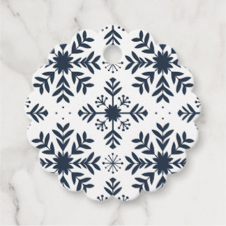 Snowflake kerstcadeaus bedankjes labels