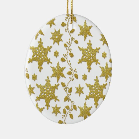 Snowflake kerstelegant heilig keramisch ornament (Rechts)
