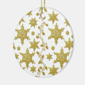 Snowflake kerstelegant heilig keramisch ornament (Links)