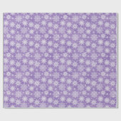 Snowflake kerstfeest met paarse waterverf cadeaupapier (Vlak)