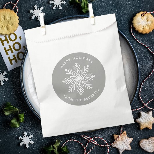 Snowflake-kerstfeestdag Bedankzakje