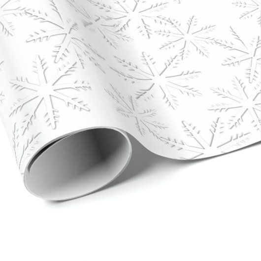 Snowflake kerstfeestdag — papier voor ompakken (Rol Hoek)