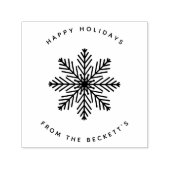 Snowflake-kerstfeestdag Zelfinktende Stempel (Design)