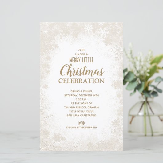 Snowflake kerstfeestdagen (Staand voorkant)