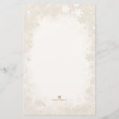 Snowflake kerstfeestdagen (Achterkant)