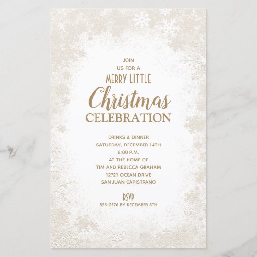 Snowflake kerstfeestdagen (Voorkant)