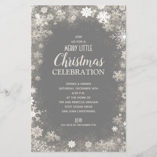 Snowflake kerstfeestdagen (Voorkant)