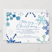 Snowflake-kerstfeestdagen Kaart (Voorkant)