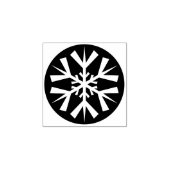 Snowflake kerstfeestkaart voor kunstwerk rubberstempel (Afrduk)