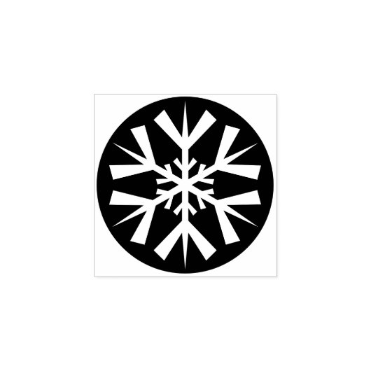 Snowflake kerstfeestkaart voor kunstwerk rubberstempel (Afrduk)