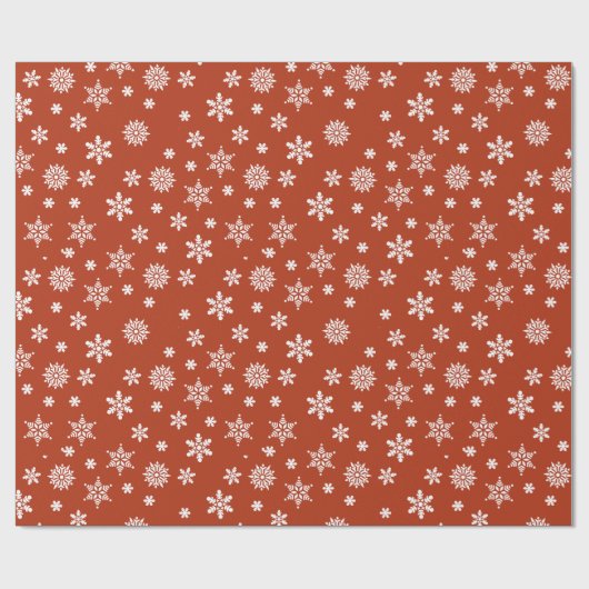 Snowflake kerstinpakpapier cadeaupapier (Vlak)