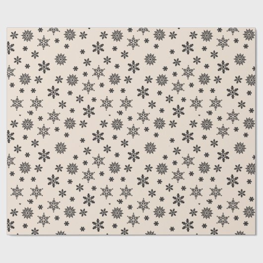 Snowflake kerstinpakpapier cadeaupapier (Vlak)
