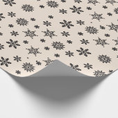 Snowflake kerstinpakpapier cadeaupapier (Hoek)