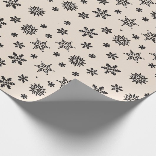 Snowflake kerstinpakpapier cadeaupapier (Hoek)