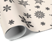 Snowflake kerstinpakpapier cadeaupapier (Rol Hoek)