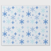 Snowflake kerstinpakpapier - Licht blauw Cadeaupapier (Vlak)