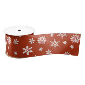 Snowflake kerstinpakpapier satijnen lint (Spoel)