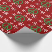 Snowflake-kerstinpakpapier voor vredesgebaren cadeaupapier (Hoek)