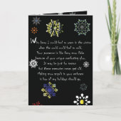 Snowflake-kerstkaart Bedankkaart (Voorkant)