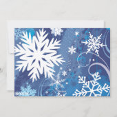 SNOWFLAKE Kerstkaart met familiefoto (Achterkant)