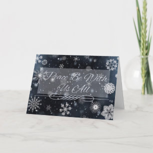 Snowflake kerstkaarten kaart