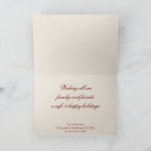 Snowflake kerstkleuren Wenskaart Feestdagen Kaart (Binnen)