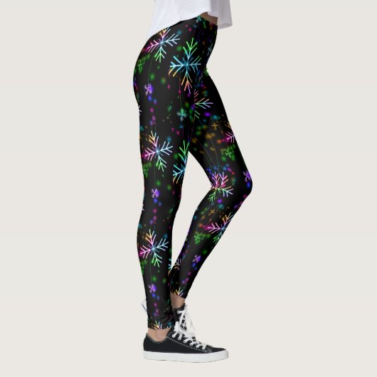Snowflake-kerstlampje Neon Leggings (Rechts)