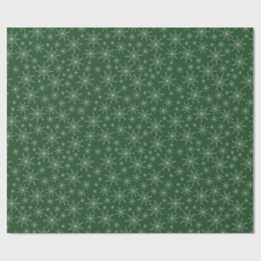 Snowflake Kerstmis Cadeaupapier (Vlak)