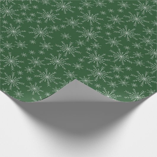 Snowflake Kerstmis Cadeaupapier (Hoek)